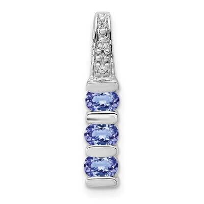 .60 Tanzanite and Diamond Chain Slide 14k White Gold PM5235-TZ-001-WA, MPN: PM5235-TZ-001-WA, 88395…