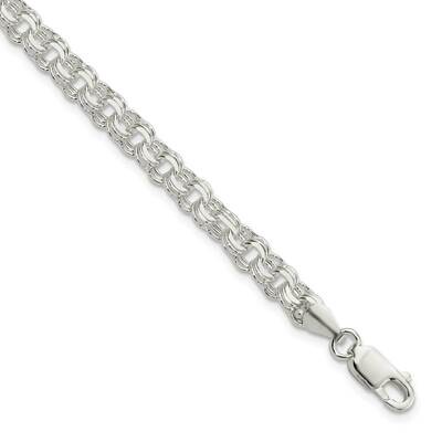 5mm Triple Link Charm Bracelet Sterling Silver Polished QG5830-8, MPN: QG5830-8, 196904163900