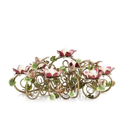 Jay Strongwater Floral &amp; Butterfly Candelabra SDH2366-476, MPN: SDH2366-476,