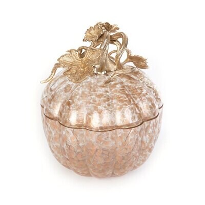 Jay Strongwater Erin Leaf &amp; Vine Gilded Large Glass Jar SDH2452-292, MPN: SDH2452-292, 848510021029