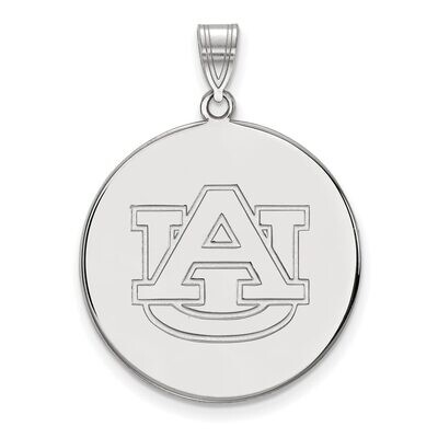Auburn University x-Large Disc Pendant 14k White Gold 4W080AU, MPN: 4W080AU, 886774854854