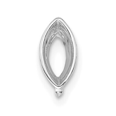 Marquise Bezel with Airline 2.25 x 1mm Setting 14k White Gold WG267, MPN: WG267,