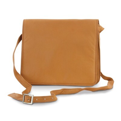 Tan Leather Medium Organizer Crossbody Bag GM20677, MPN: GM20677,