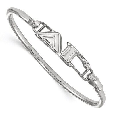 Delta Gamma Small Hook and Clasp Bangle Sterling Silver SS009DG-7, MPN: SS009DG-7, 886774600383