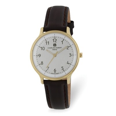 Charles Hubert Ladies IP-plated Stainless Steel White Dial Watch  XWA6067, MPN: XWA6067, 8488700087…