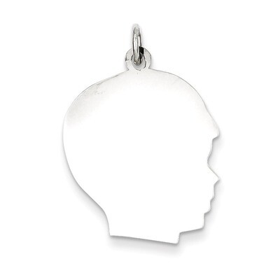 Boy Disc Charm Engravable Sterling Silver QM364/35, MPN: QM364/35, 883957583204