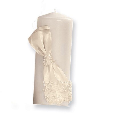 Ivory Orleans Pillar Candle GM450