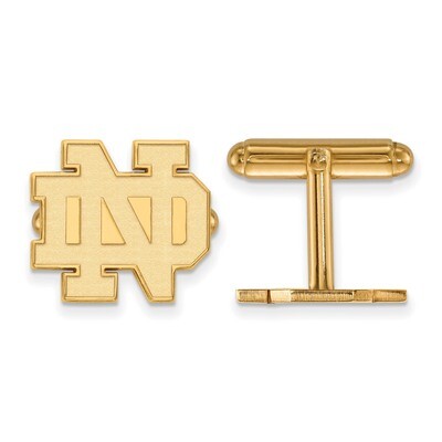 University of Notre Dame Cufflinks Gold-plated Sterling Silver GP011UND, MPN: GP011UND, 191101123382