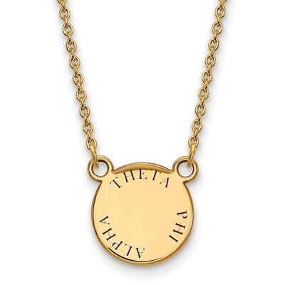 Theta Phi Alpha Extra Small Enameled Pendant with 18 Inch Chain Gold-plated Silver GP014TPA-18, MPN…