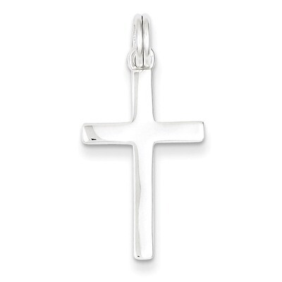 Cross Pendant Sterling Silver Polished QC4277, MPN: QC4277, 723252104370