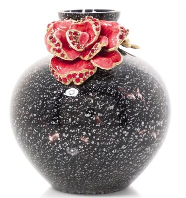 Jay Strongwater Small Night Bloom Rose Vase SDH6658-250, MPN: SDH6658-250,