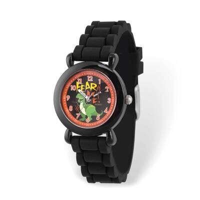Disney Toy Story Rex Time Teacher Black Silicone Band Kids Watch XWA6213, MPN: XWA6213, 842885111088