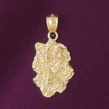 Dazzlers Jewelry Nuggets Pendant Necklace Charm Bracelet in Yellow, White or Rose Gold 5768, MPN: D…