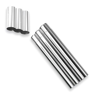 Polished Three Cigar Case Stainless Steel GP2766