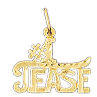 Dazzlers Jewelry Tease Pendant Necklace Charm Bracelet in Yellow, White or Rose Gold 10577, MPN: DZ…