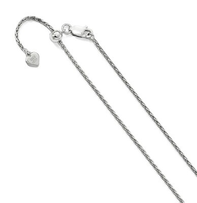 Leslie&#39;s 1.5 mm Adjustable Spiga Chain 22 Inch Sterling Silver HB-FC46-22, MPN: FC46-22, 1911017521…