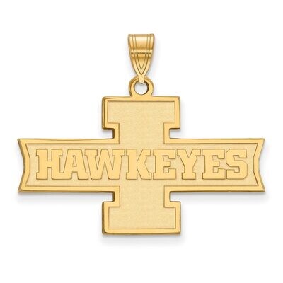 University of Iowa Medium Pendant Gold-plated Silver GP073UIA, MPN: GP073UIA, 886774954431