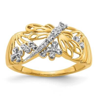 Diamond DragoNFLy Ring 14k Gold Rhodium RM5676-002-YA, MPN: RM5676-002-YA, 883957215761