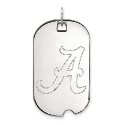 University of Alabama Large Dog Tag Sterling Silver SS028UAL, MPN: SS028UAL, 886774703213