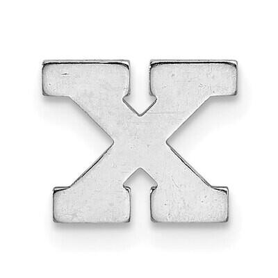 Die Struck Letter X 14k White Gold WG2221X, MPN: WG2221X,