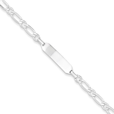 Polished Engravable Childrens ID Bracelet Sterling Silver QID61-5.5, MPN: QID61-5.5, 883957480770