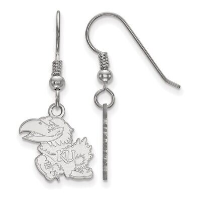 University of Kansas Small Dangle Earring Wire Sterling Silver SS007UKS, MPN: SS007UKS, 886774708898