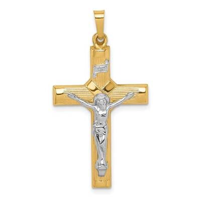 Hollow Polished Center X Crucifix 14k Two-tone Gold XR1731, MPN: XR1731, 883957731568