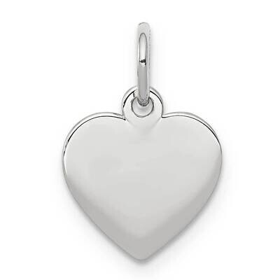 RG Plated Engraveable Heart Polished Front/Satin Back Disc Sterling Silver QM389, MPN: QM389, 88395…