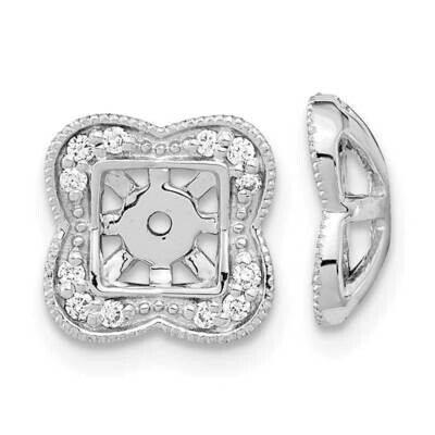 Diamond Earring Jackets 14k White Gold EM8578-013-WA, MPN: EM8578-013-WA, 883957973357