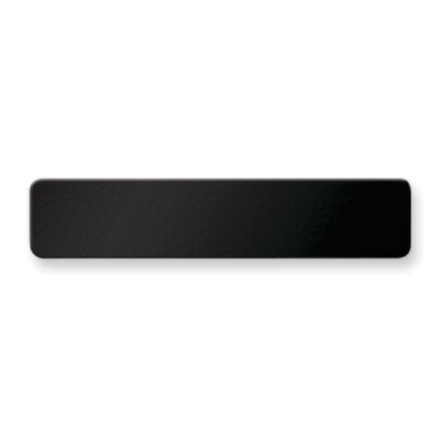 1/2 x 2 3/8 Black Anodized Aluminum Plates-Sets of 6  GL6673-BA, MPN: GL6673-BA,