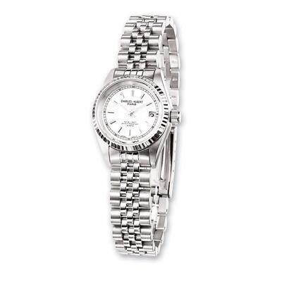 Charles Hubert Stainless Steel 26mm Off White Dial Watch Ladies XWA1802, MPN: XWA1802, 811233012551
