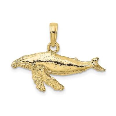 2-D Whale Charm 10k Gold 10K7448, MPN: 10K7448,
