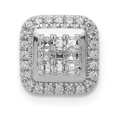 1/4Ct. Diamond Square Cluster Pendant 14k White Gold PM4369-025-WA, MPN: PM4369-025-WA, 883957510187