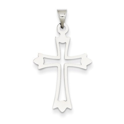 Budded Cross Pendant 14k White Gold XR469, MPN: XR469, 886774151779