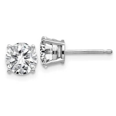 1.75ct. 6.0mm Round G H I True Light Moissanite Earrings 14k White Gold WG326-11MT, MPN: WG326-11MT…