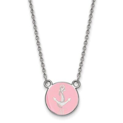 Delta Gamma Extra Small Enameled Pendant with 18 Inch Chain Sterling Silver SS042DG-18, MPN: SS042D…