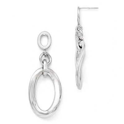 Leslie&#39;s Polished Post Dangle Earrings - Sterling Silver HB-QLE486, MPN: QLE486, 886774965987