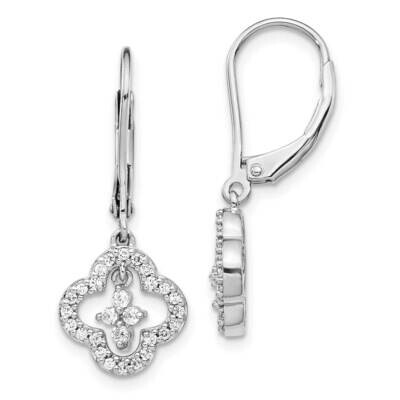 Earrings 14k White Gold Diamond EM5568-040-WA, MPN: EM5568-040-WA, 883957464749