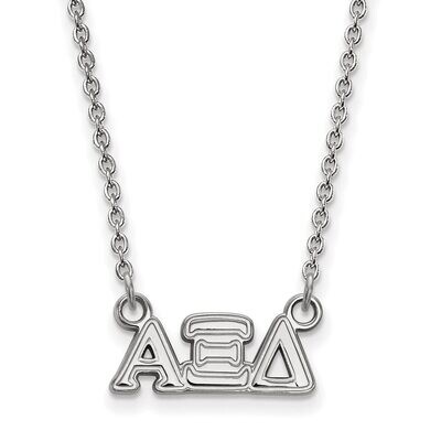 Alpha Xi Delta Extra Small Pendant with 18 Inch Chain Sterling Silver SS006AXD-18, MPN: SS006AXD-18…