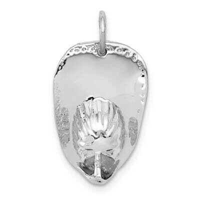 3-D Large Fireman&#39;s Hat Charm 14k White Gold A0412W, MPN: A0412W, 883957326672