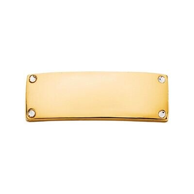 Nikki Lissoni Gold-plated Small Tag of 26 x 9 mm with Swarovski Stones T1007GS, MPN: T1007GS, 87190…