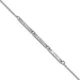 Brushed 3 Station with Diamond Bracelet Sterling Silver Rhodium-plated XNA1181/3SS, MPN: XNA1181/3S…