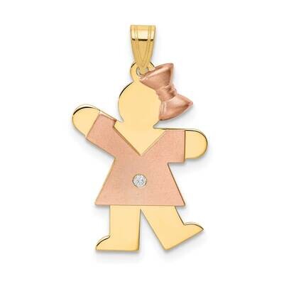 A Diamond Kid Pendant 14k Two-tone Gold XK498A, MPN: XK498A, 883957234885