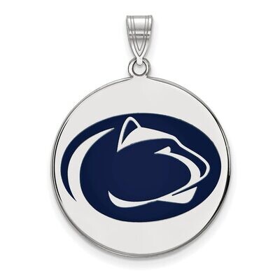 Penn State University x-Large Enamel Disc Pendant Sterling Silver SS037PSU, MPN: SS037PSU, 88677469…