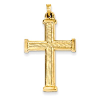 Hollow Latin Cross Pendant 14k Gold XR277, MPN: XR277, 886774620008