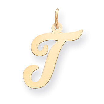 Initial T Charm 14k Gold Large Script  YC662T, MPN: YC662T, 886774137490