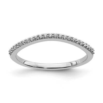 Contoured Diamond Band 14k White Gold RM6455B-012-WAA, MPN: RM6455B-012-WAA,