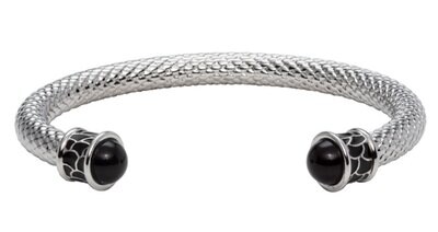 Halcyon Days Salamander Black Palladium Torque Bangle Bracelet BRSAL02STP, MPN: BRSAL02STP,