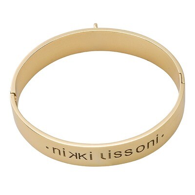Nikki Lissoni Bangle of 14mm  Gold-Plated 21cm 8.2 inch B1120G21, MPN: B1120G21, 8719075301906