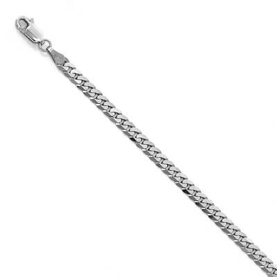 Leslie&#39;s 3.9mm Flat Curb Chain 8 Inch 14k White Gold HB-1312-8, MPN: 1312-8, 191101849428